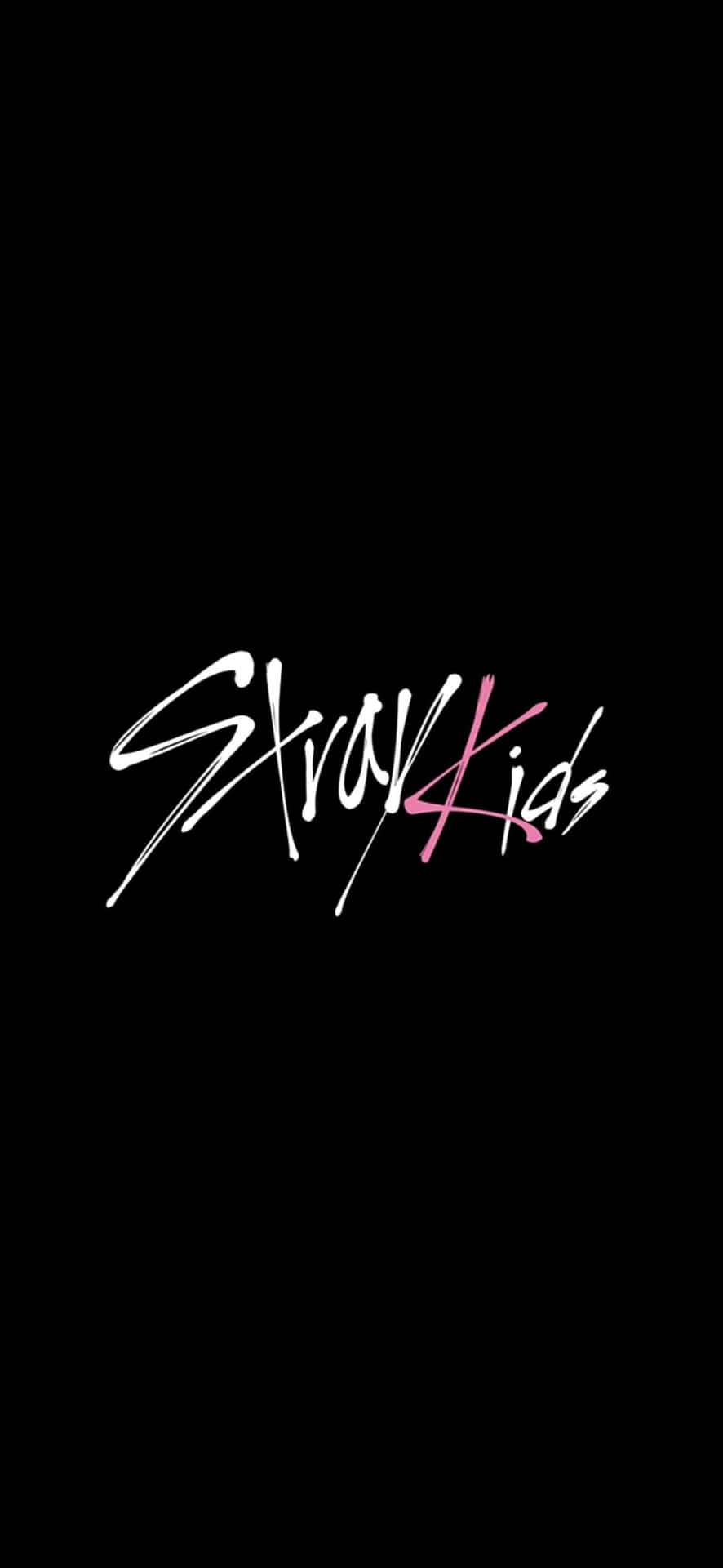 Stray Kids Logo Black Background Wallpaper