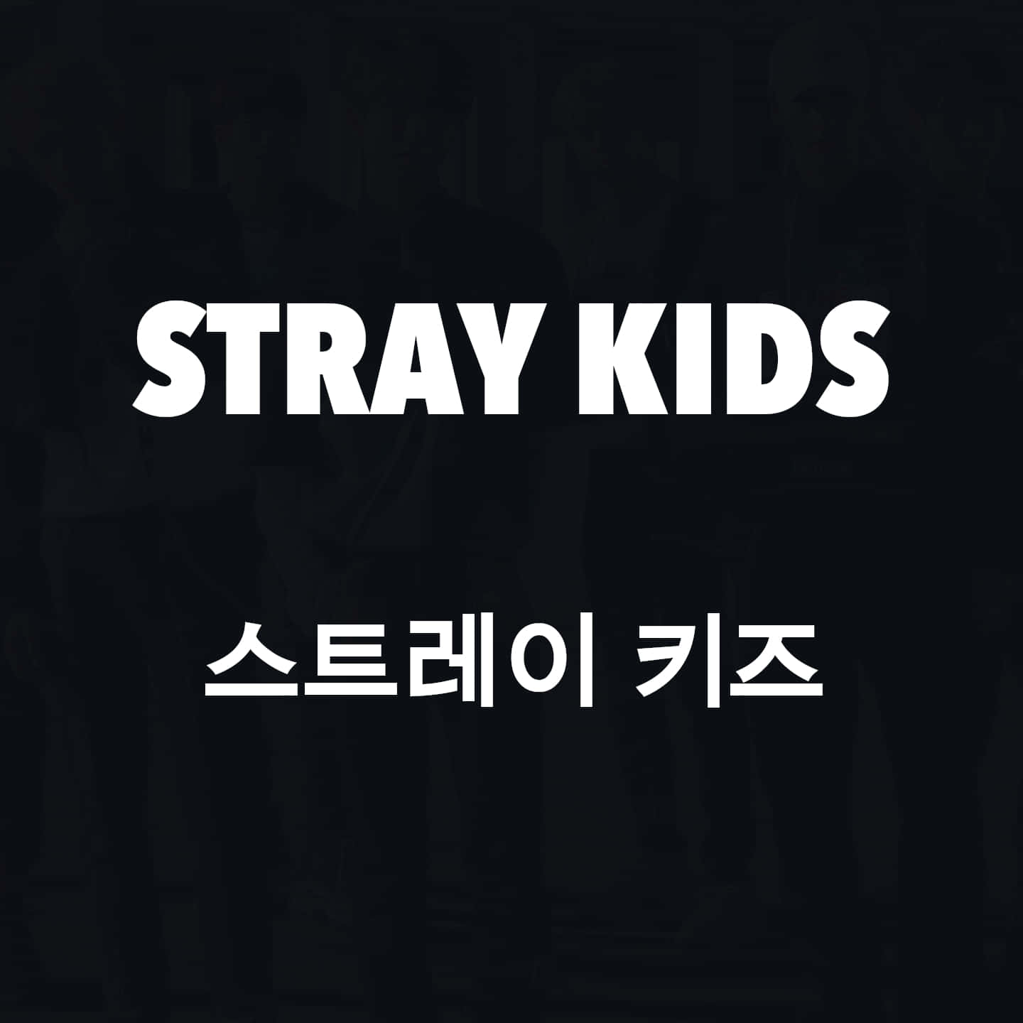 Stray Kids Logo Black Background Wallpaper