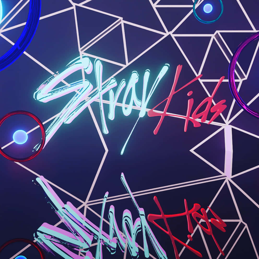 Stray Kids Neon Sign Logo Wallpaper