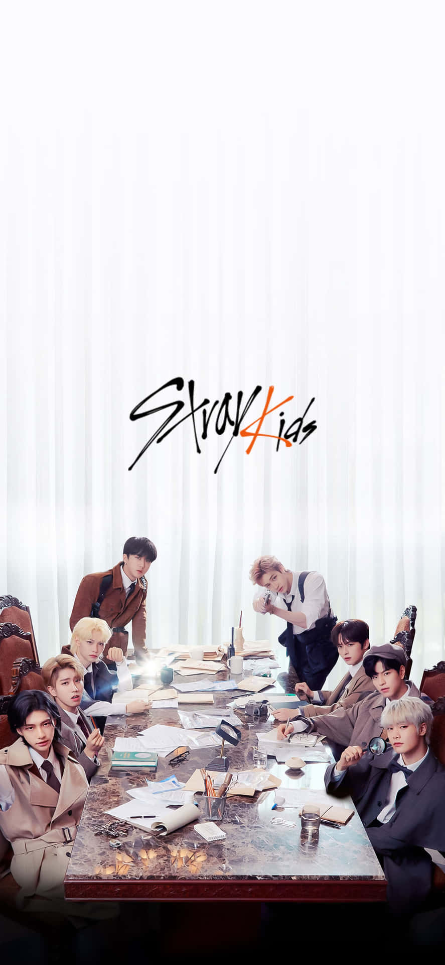 Straykids Ot8 (de Izquierda A Derecha: Felix, Seungmin, Hyunjin, Han, Changbin, I.n, Bang Chan, Y Jeongin) Capturando El Momento Fondo de pantalla