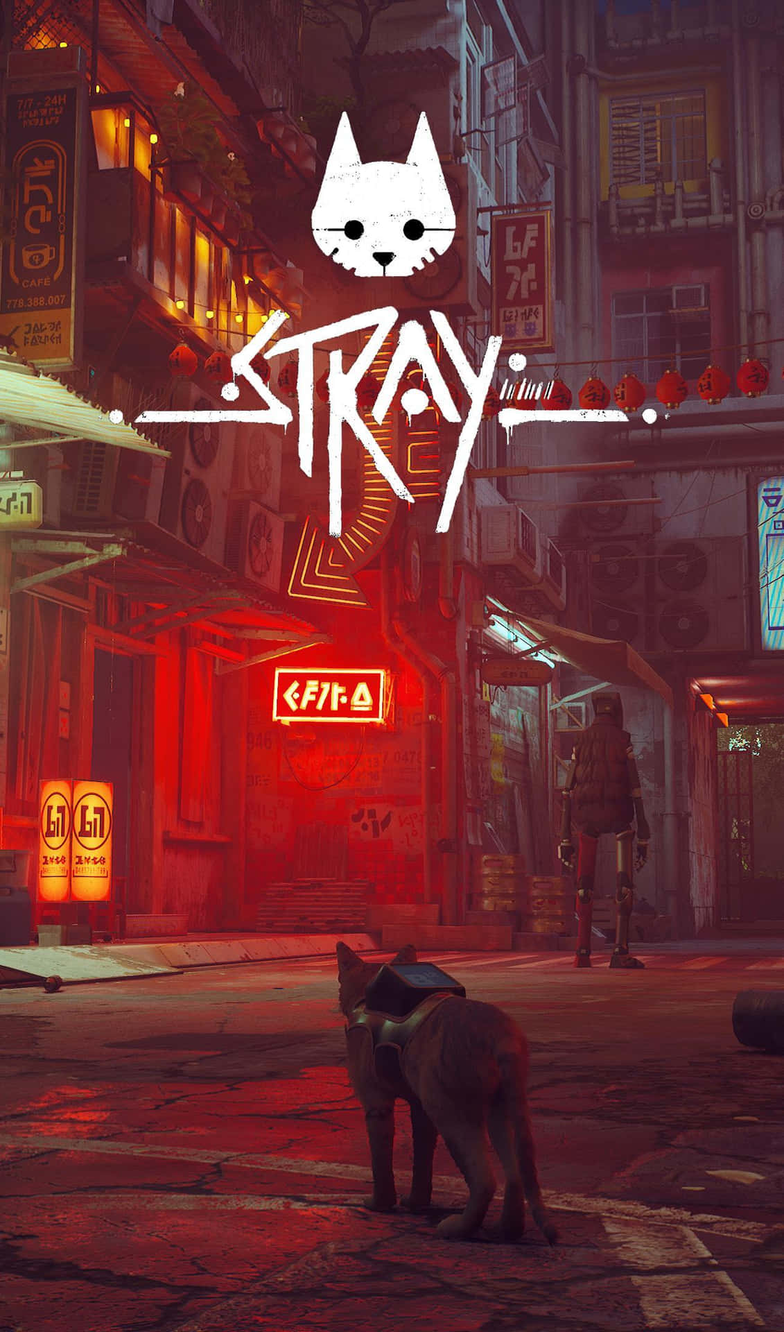 Stray Video Game Artwork Catin Cyberpunk City Wallpaper