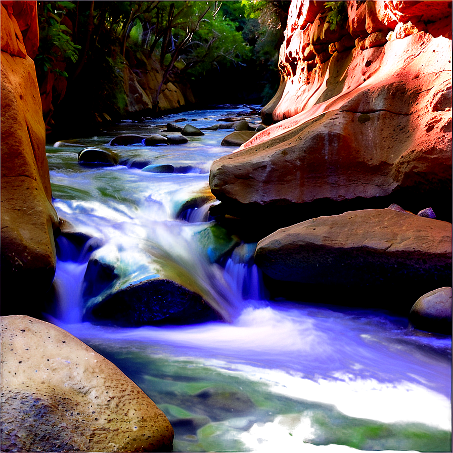 Stream Through Canyon Png 78 PNG