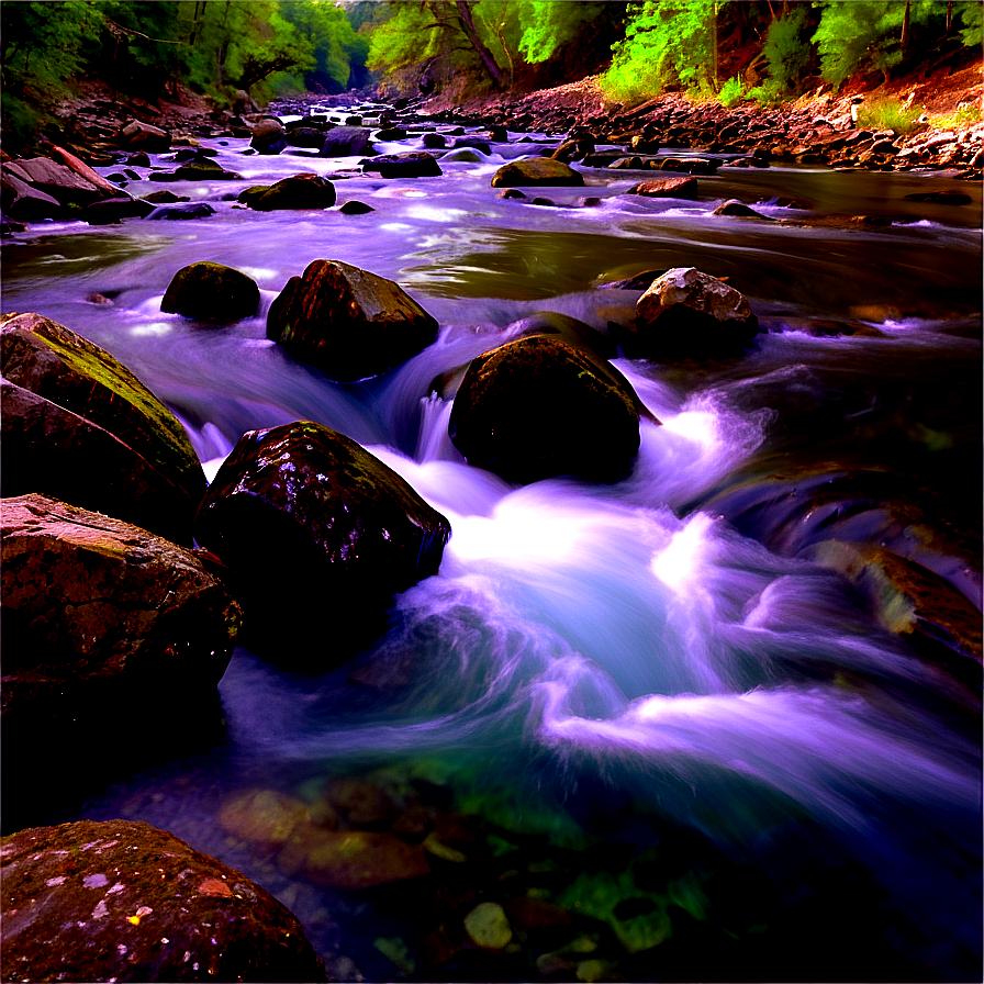 Stream With Rapids Png Mch PNG