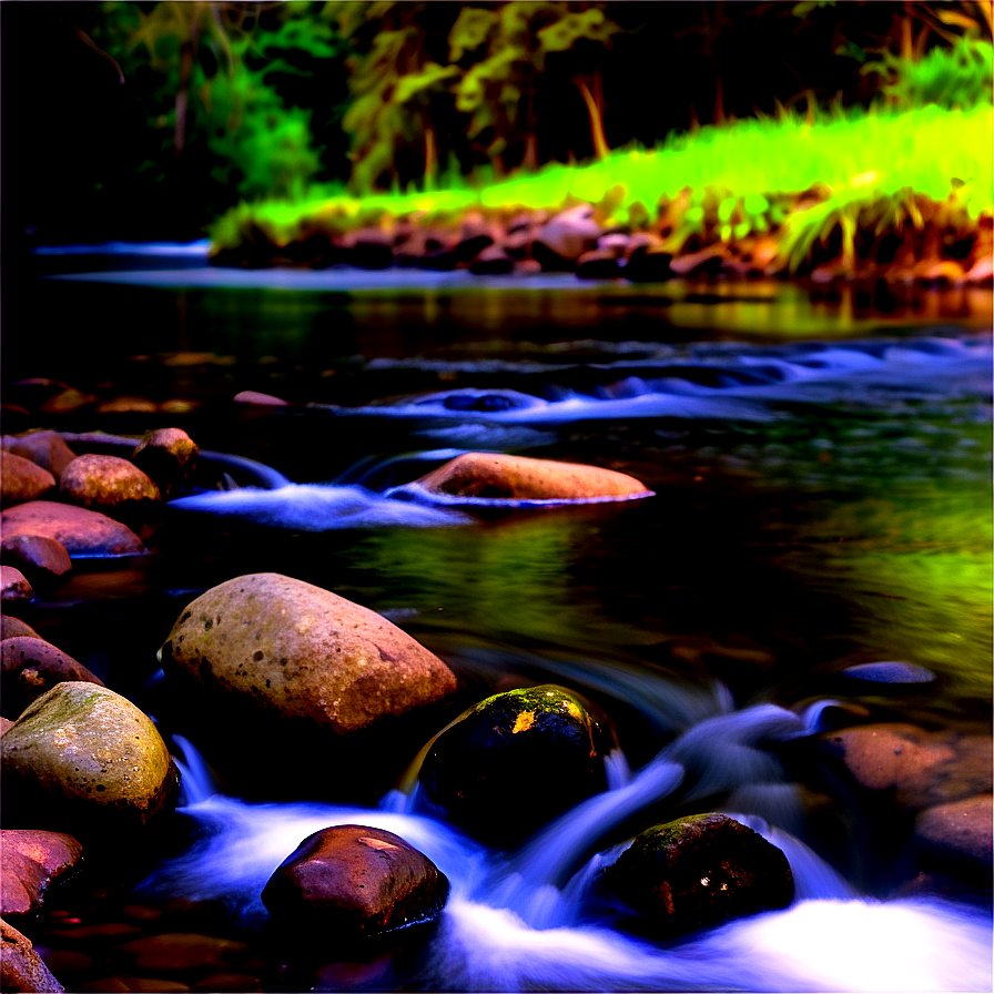 Stream With Reflections Png Men PNG