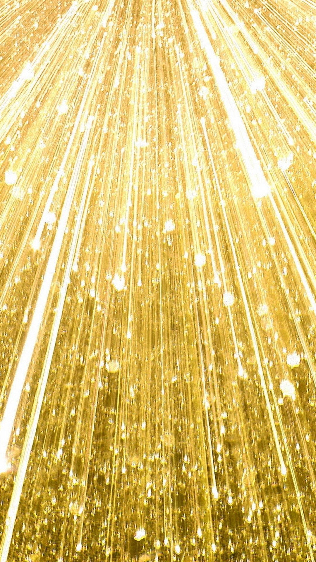 Strømme af guld skinne iPhone tapet Wallpaper