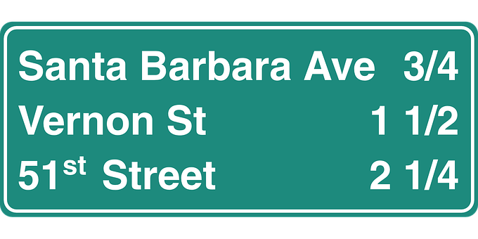 Street Distance Sign Green Background PNG