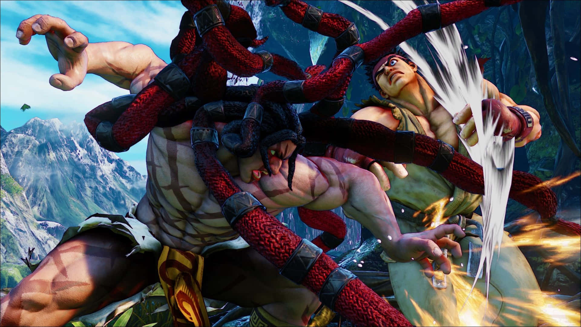 Prepare for an epic fight as you dive into Street Fighter 4K Wallpaper