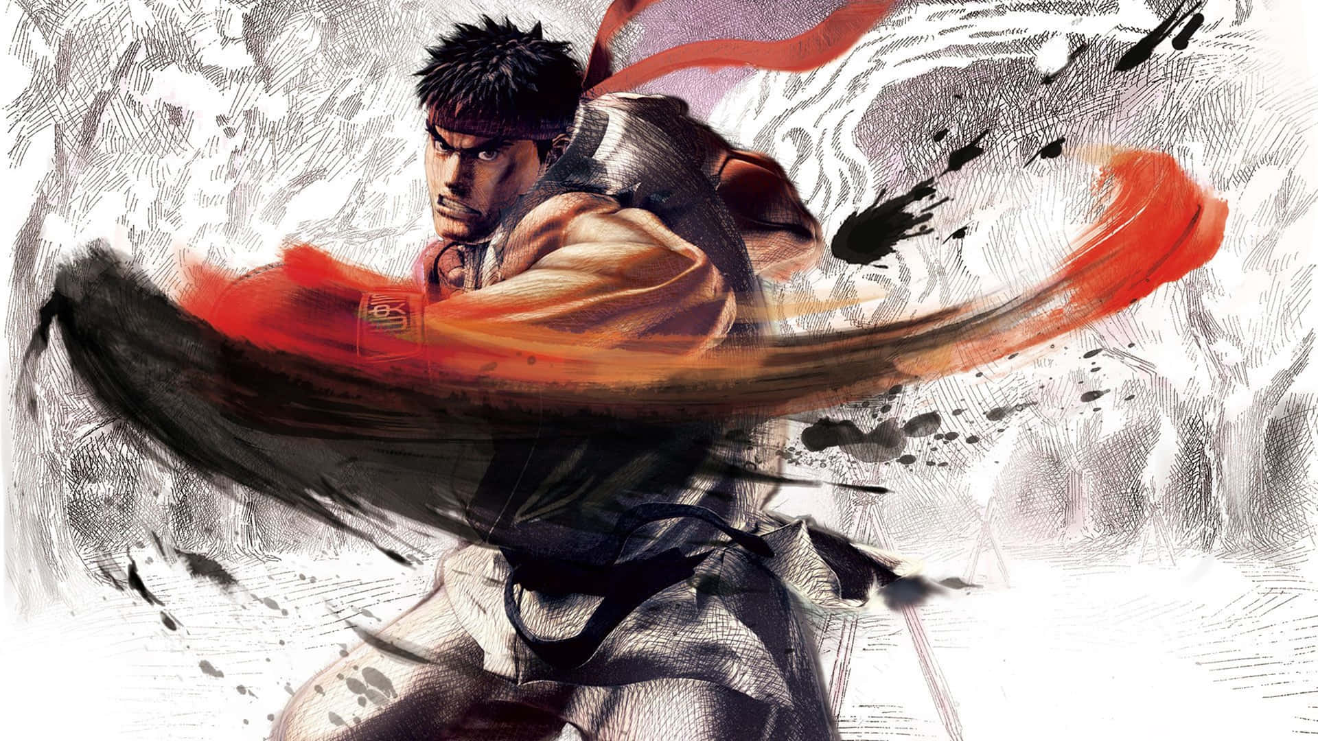 Download Street Fighter 4k Ryu Swaying Fist Wallpaper | Wallpapers.com