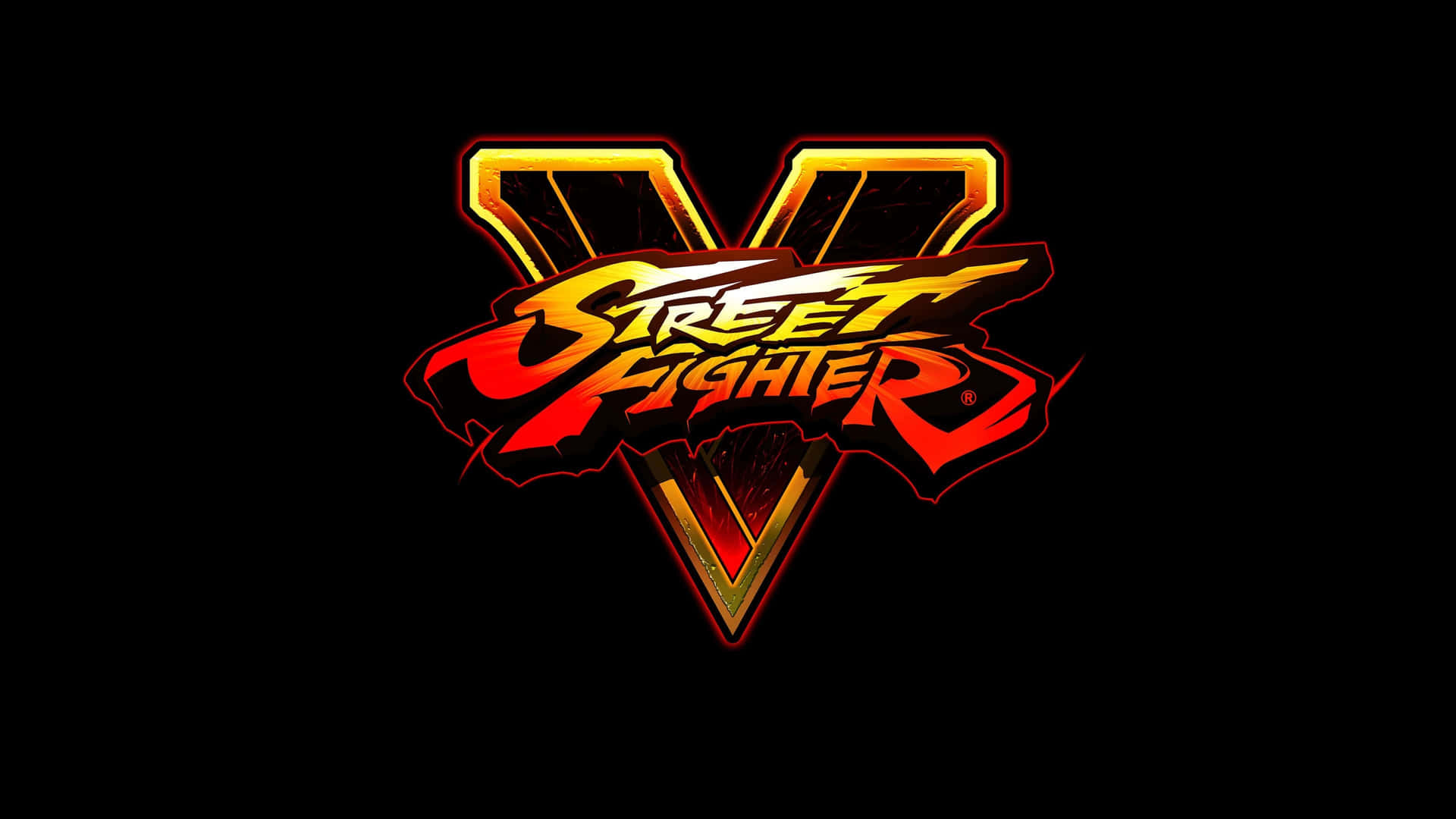 V Street Fighter 4k Logo Wallpaper