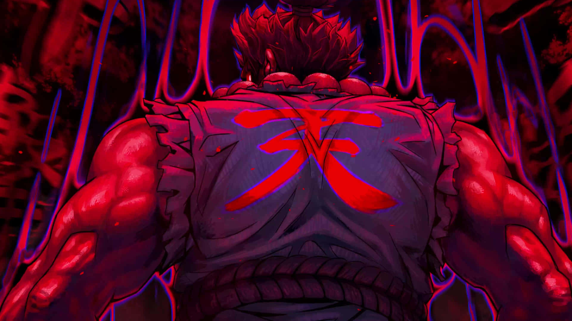 Street Fighter Akuma Power Aura Wallpaper