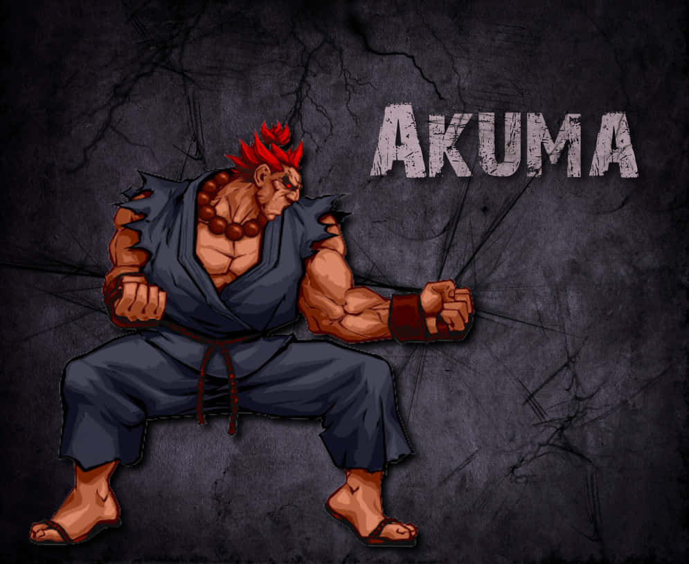 Street Fighter Akuma Power Stance Wallpaper