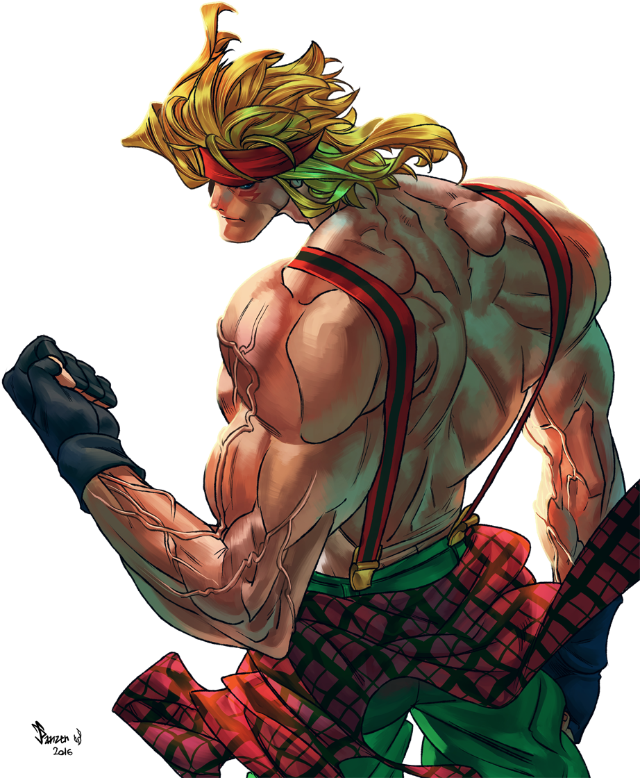 Street Fighter Alex Powerful Stance PNG