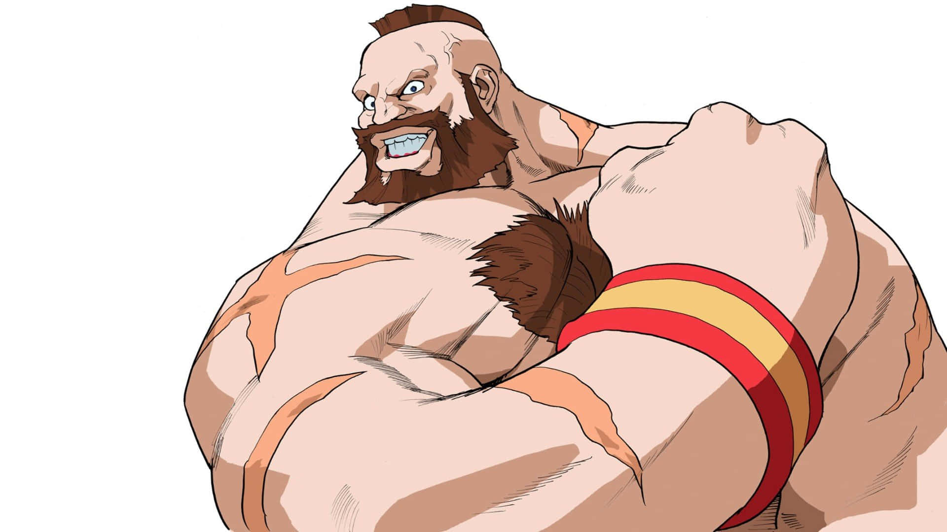 Street Fighter Alpha Muscular Character Wallpaper