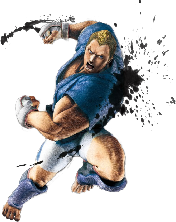 Street Fighter Character Action Pose PNG