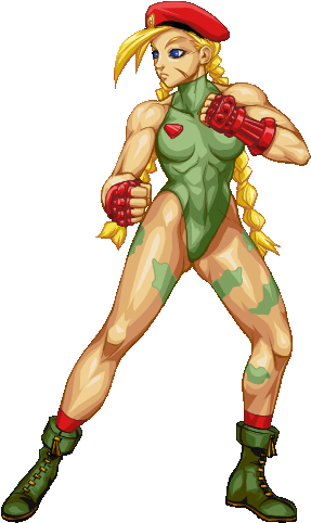 Street Fighter Character Cammy Posing PNG