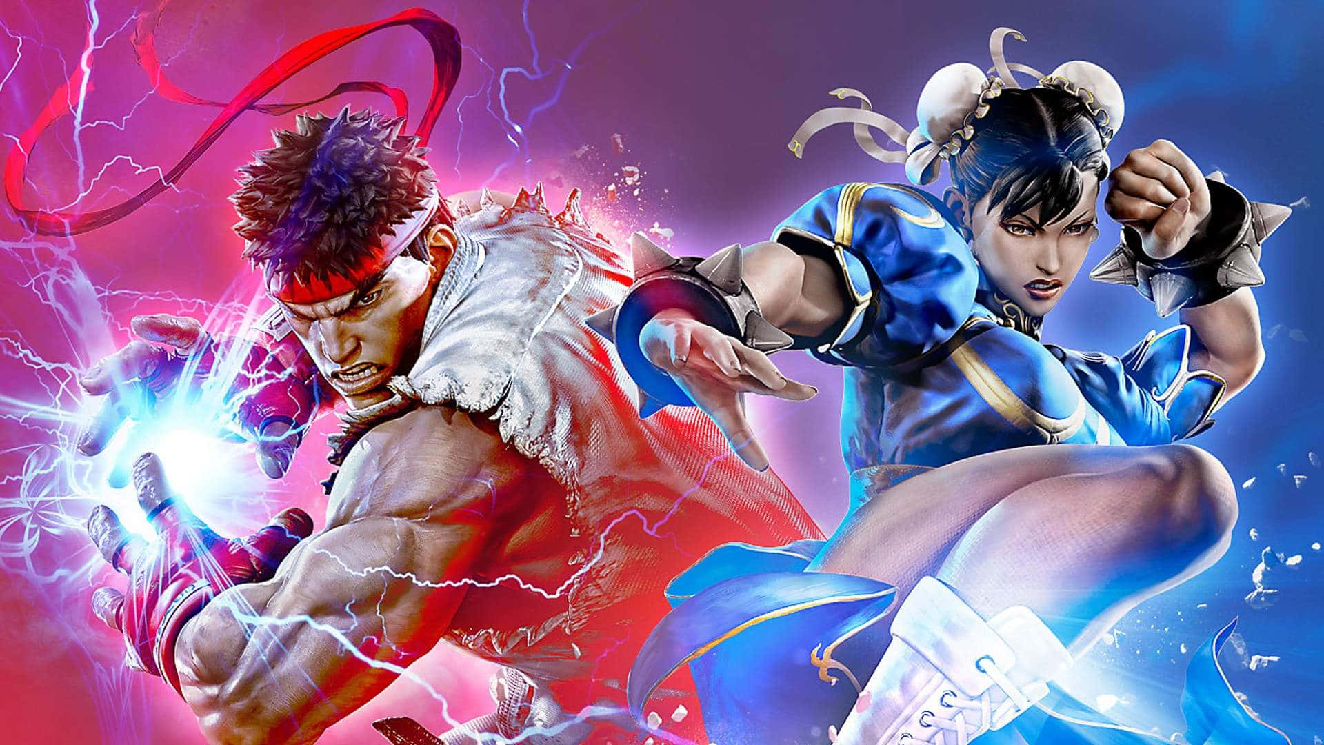 Personajesicónicos De Street Fighter Reunidos Para Una Batalla Épica Fondo de pantalla
