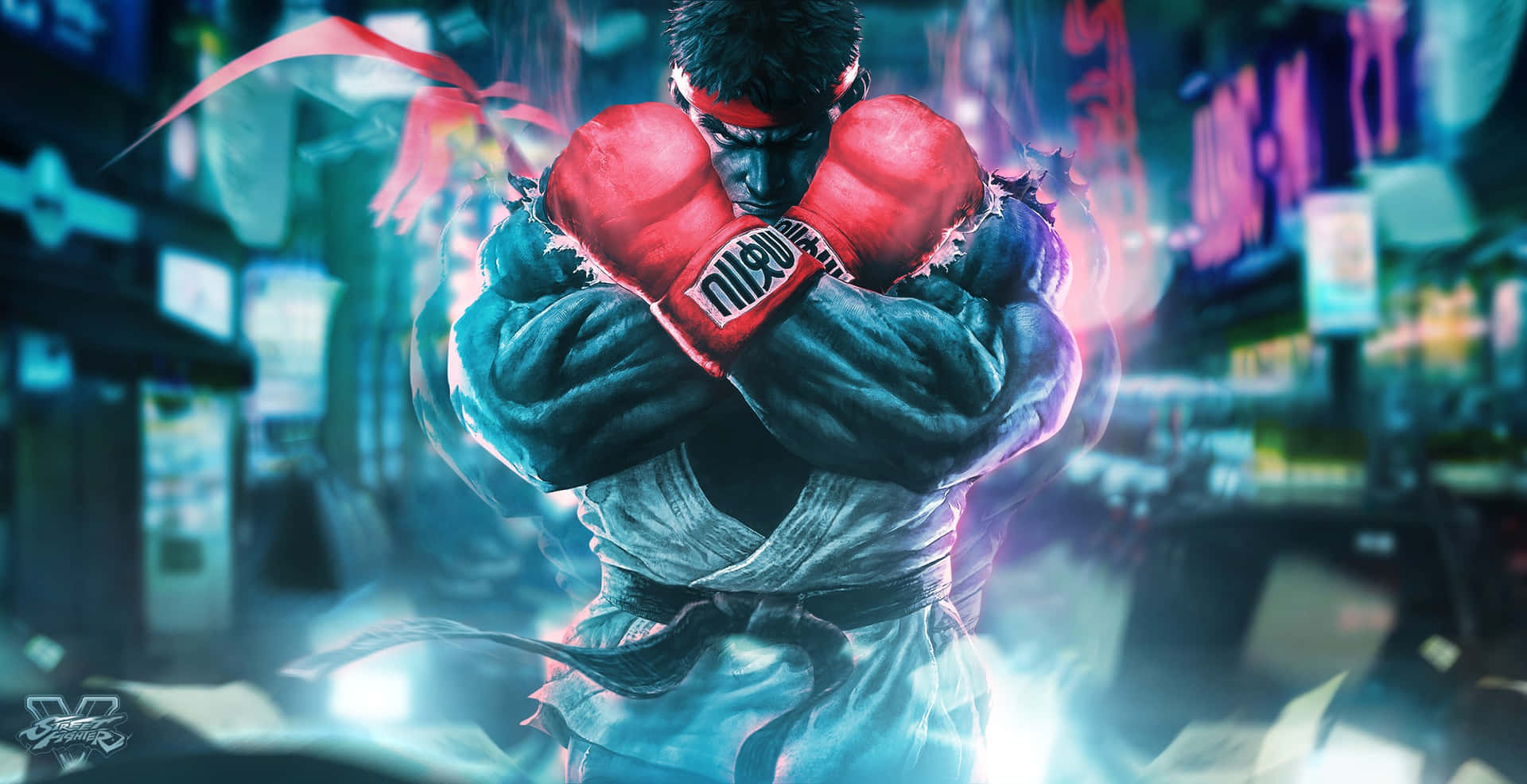 Street Fighter Characters Battle Scene Wallpaper Wallpaper