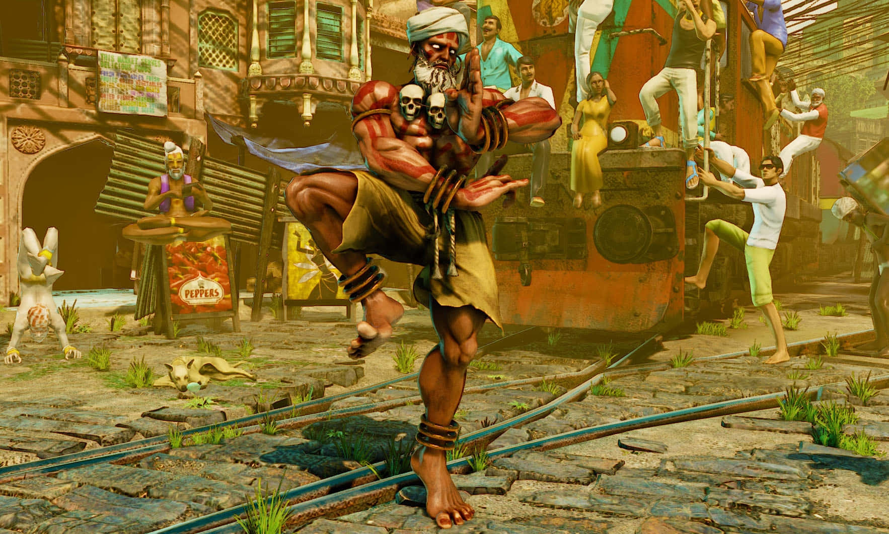 Street Fighter Dhalsim Action Pose Wallpaper