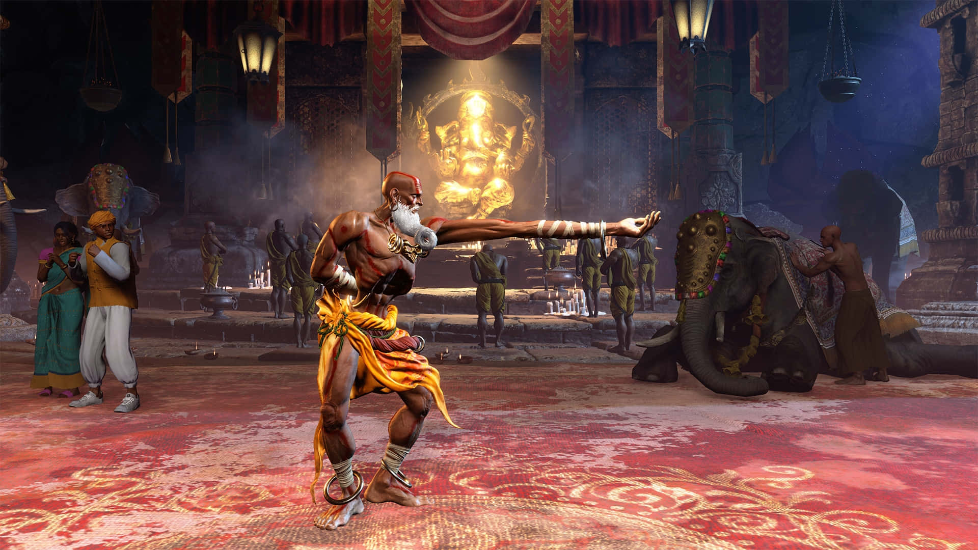 Street Fighter Dhalsim Character Action Wallpaper