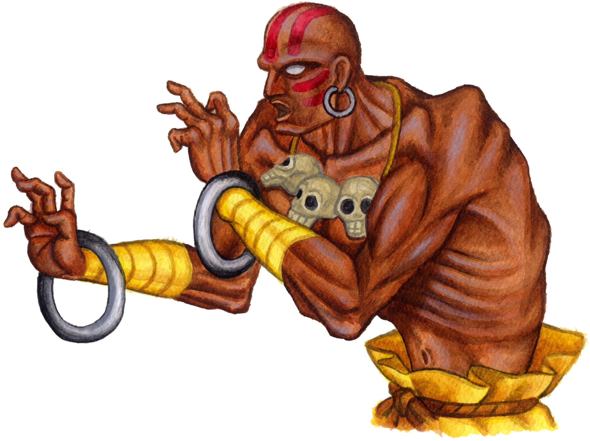 Street Fighter Dhalsim Illustration Wallpaper