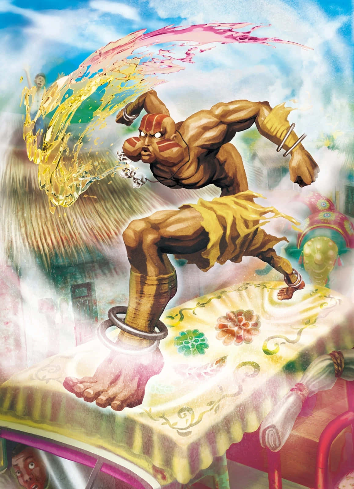 Street Fighter Dhalsim Yoga Flame Wallpaper