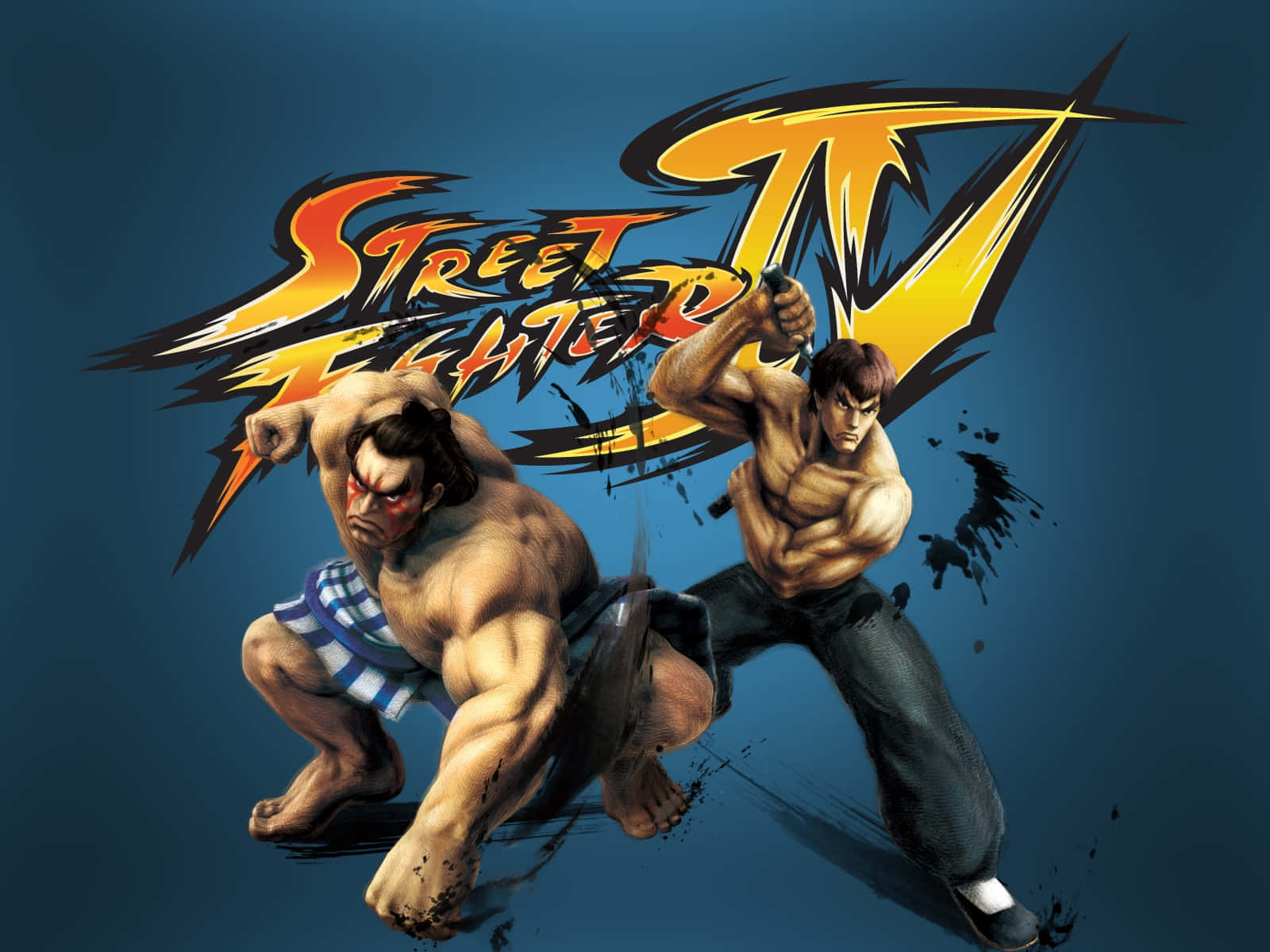 Street Fighter E Hondaand Ryu Action Pose Wallpaper