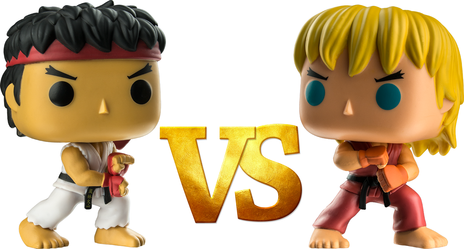 Street Fighter Funko Pop Ryuvs Ken PNG