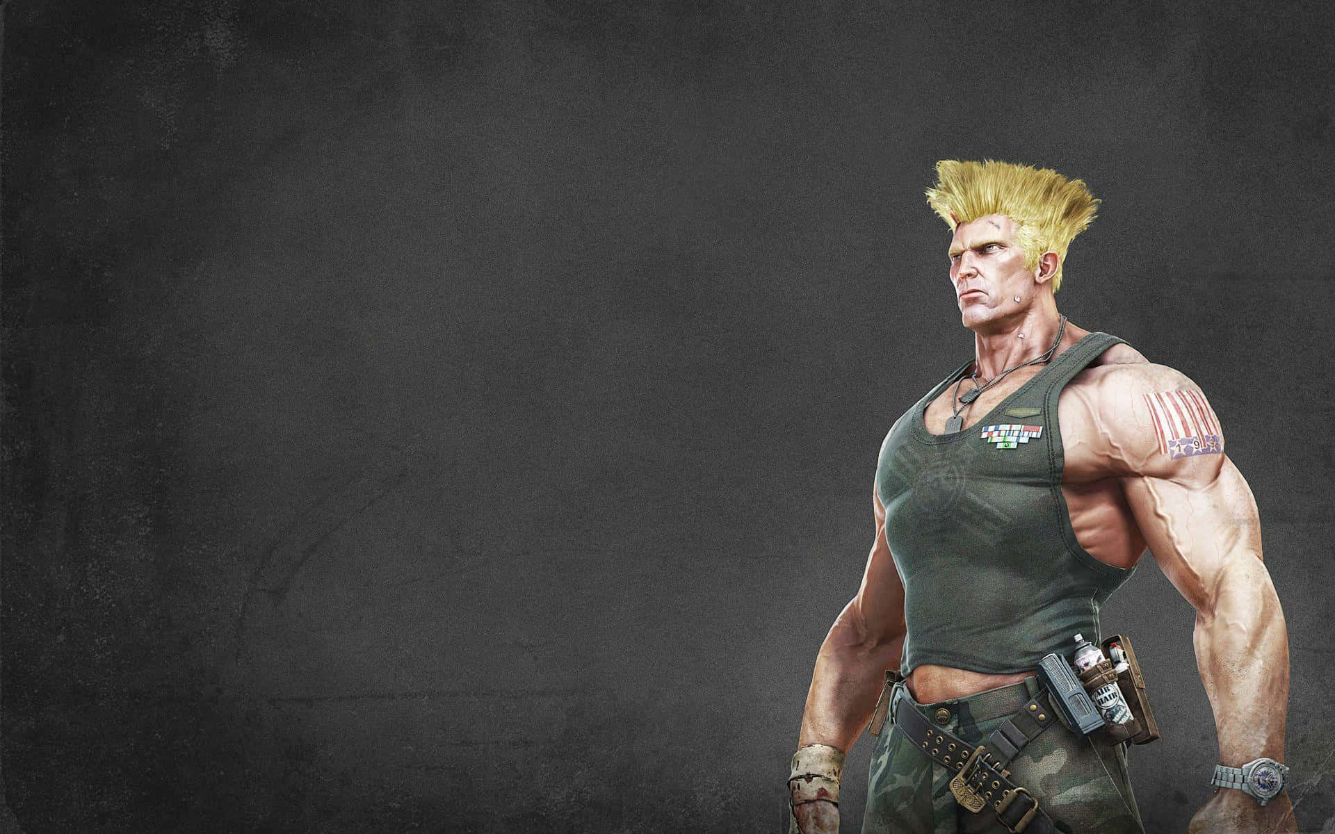 Street Fighter Guile Power Stance Wallpaper