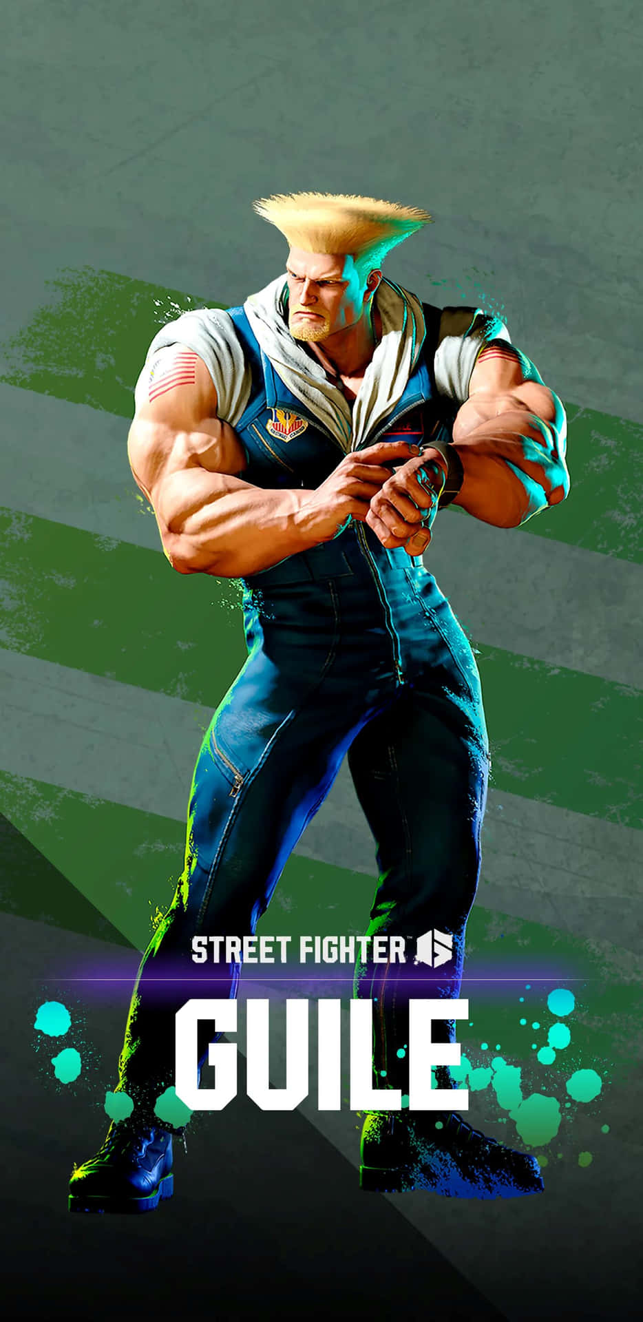 Street Fighter Guile Promotional Art Wallpaper