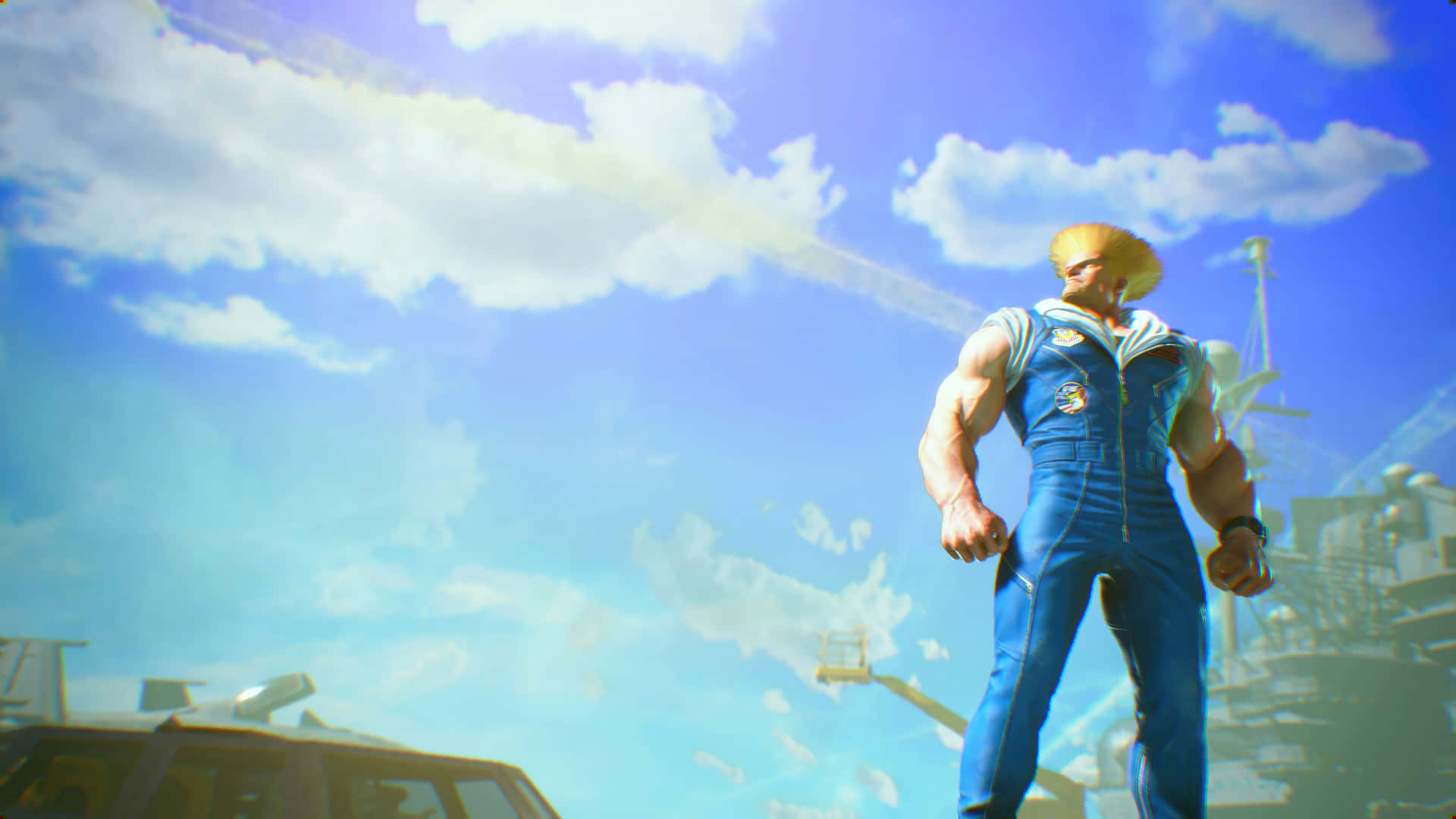 Street Fighter Guile Standing Strong Wallpaper