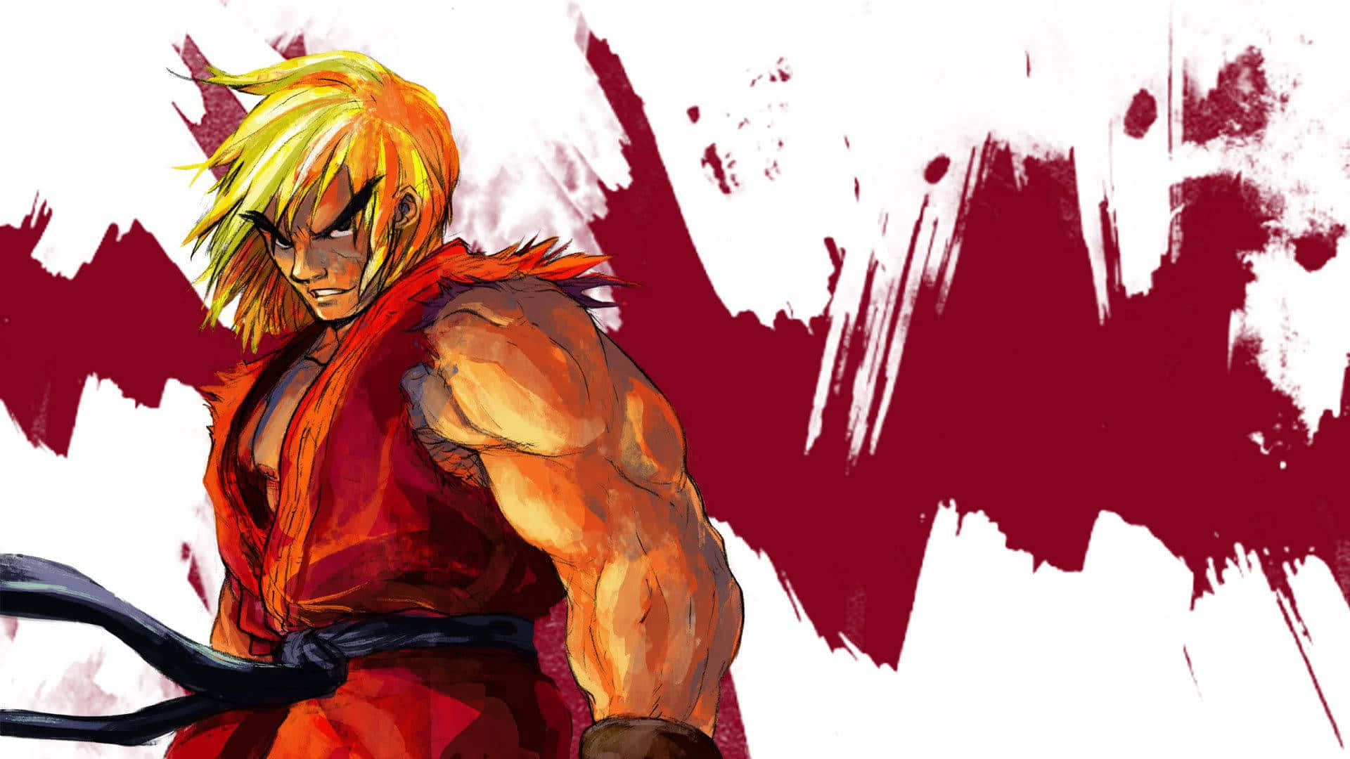 Street Fighter Ken Masters Artwork Wallpaper