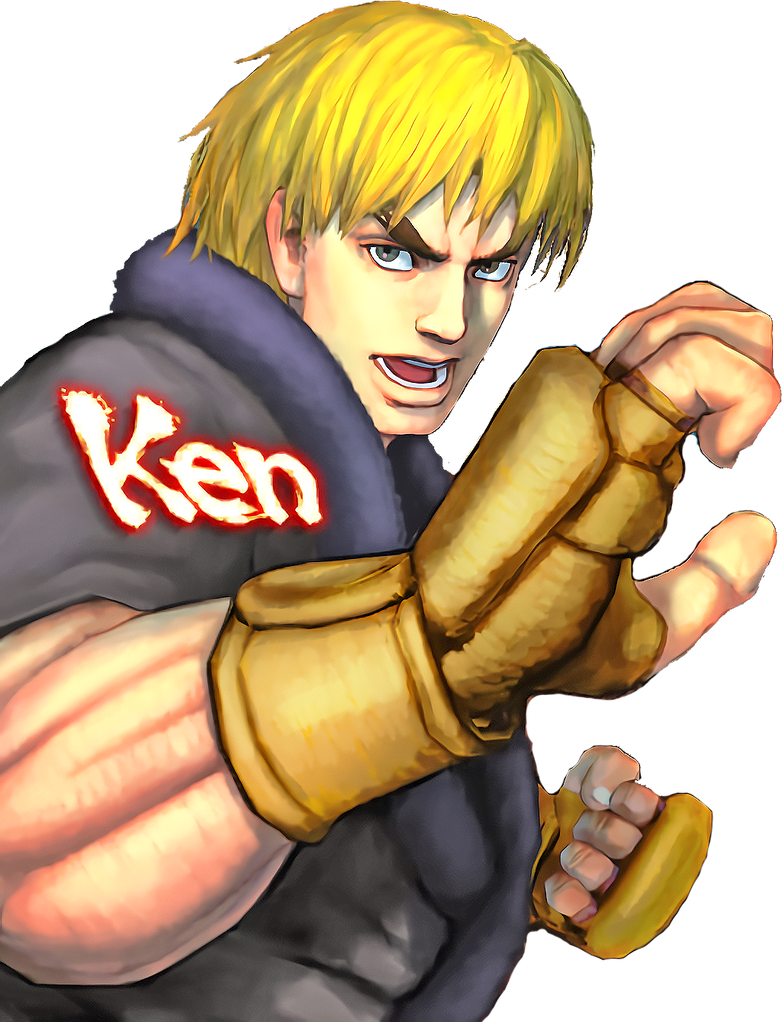 Street Fighter Ken Masters Readyfor Battle PNG