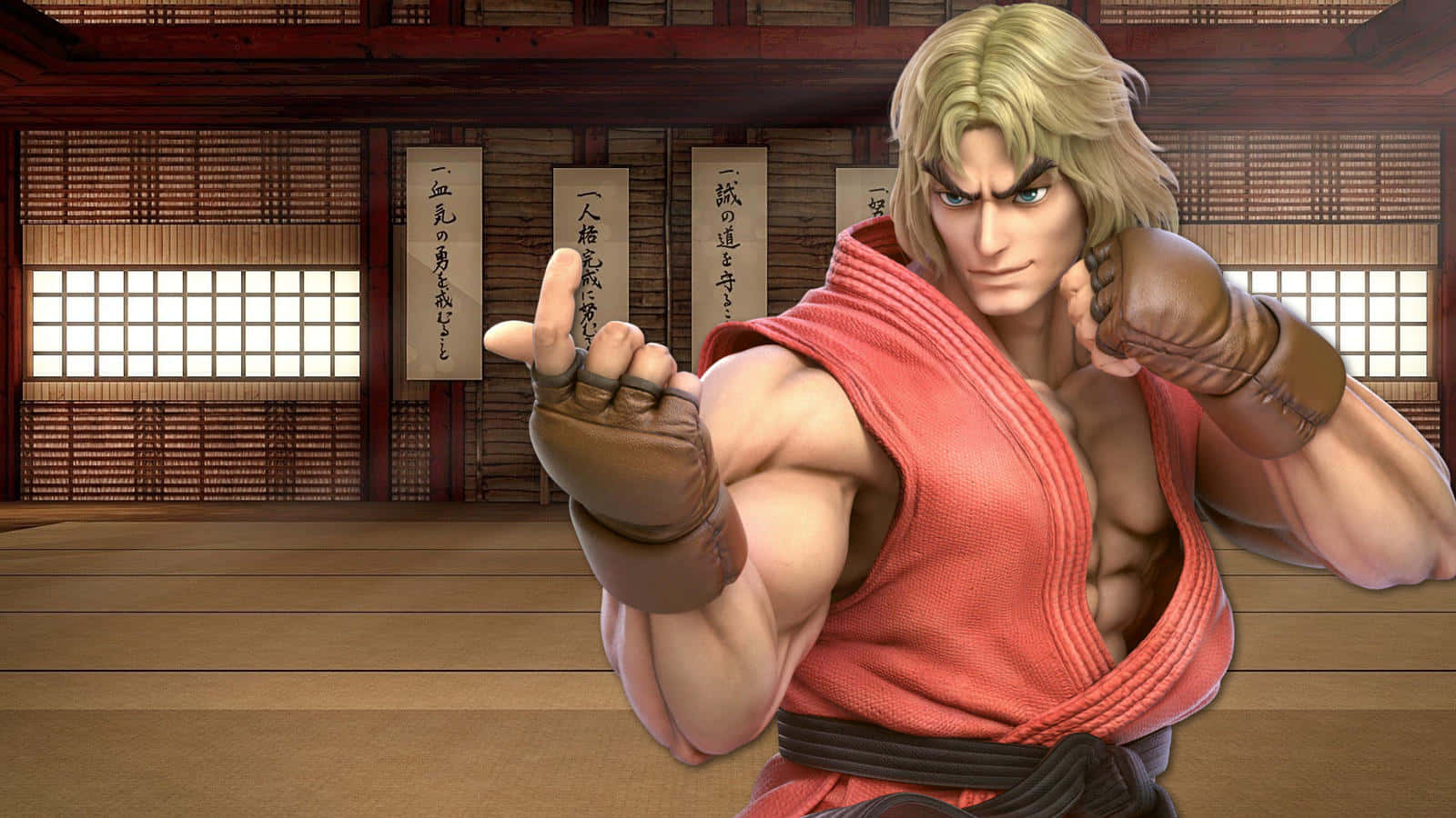 Street Fighter Ken Readyfor Battle Wallpaper