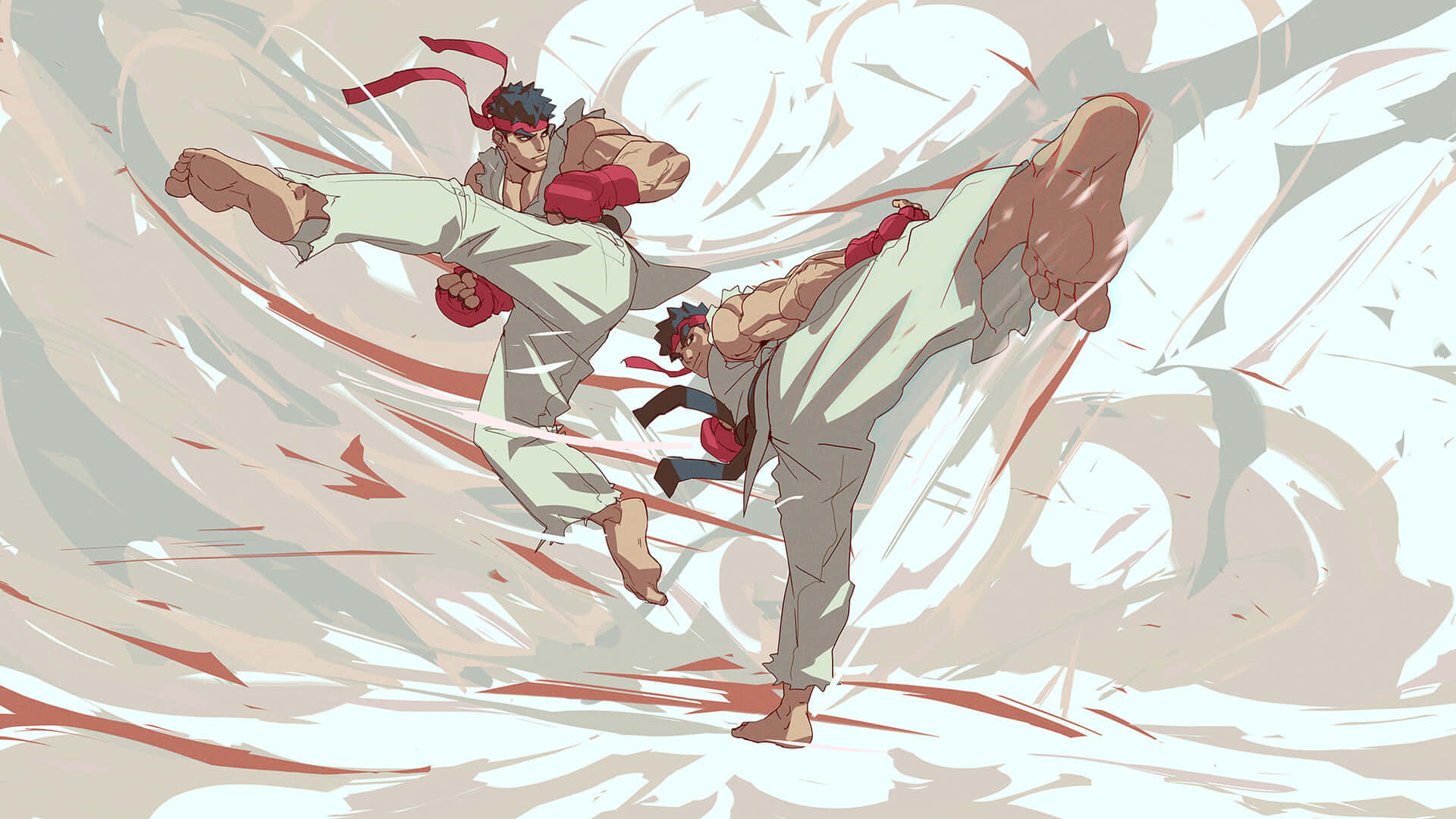 Street Fighter Ryu Action Pose Wallpaper