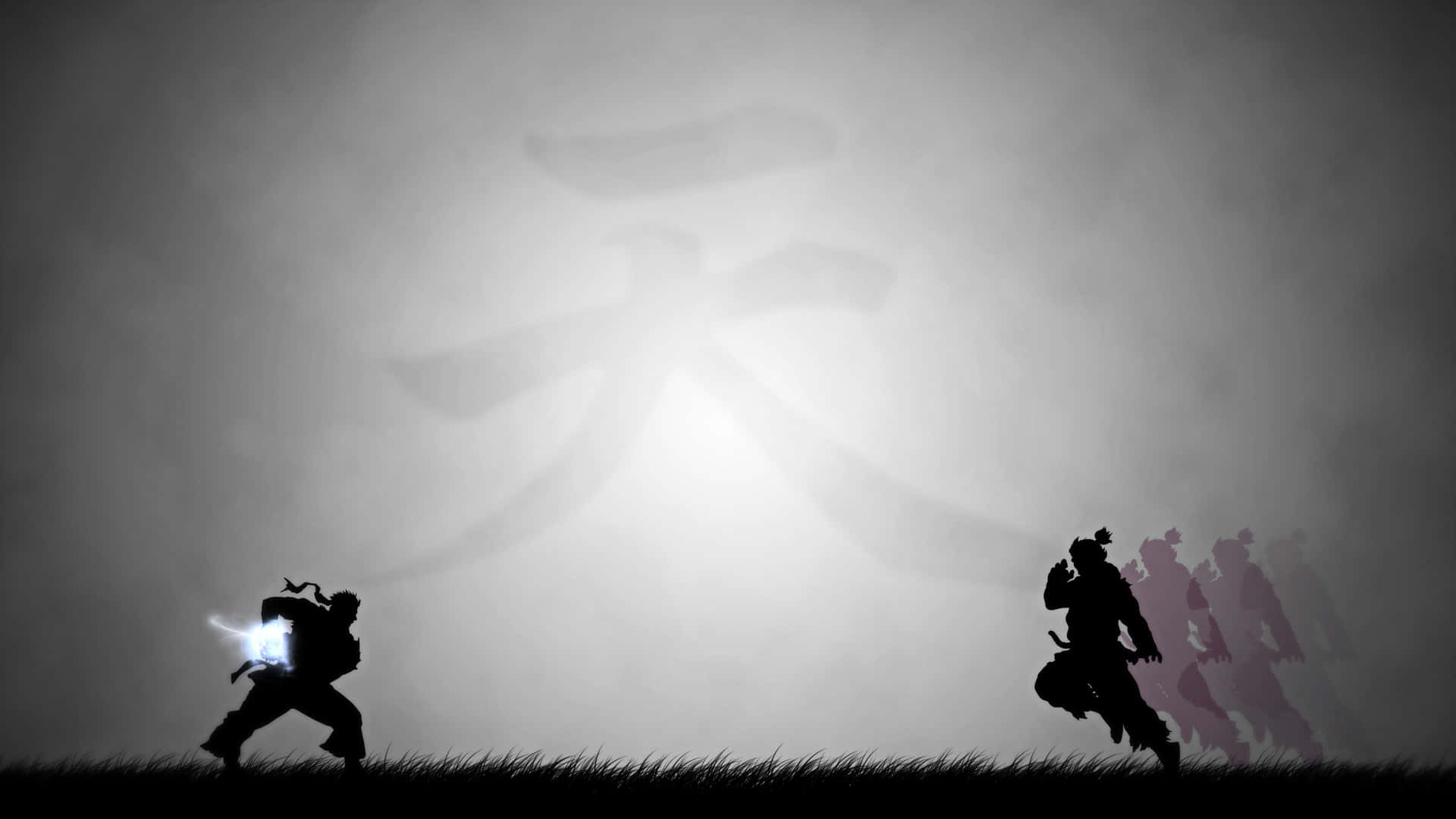 Street Fighter Ryu Hadouken Silhouette Wallpaper