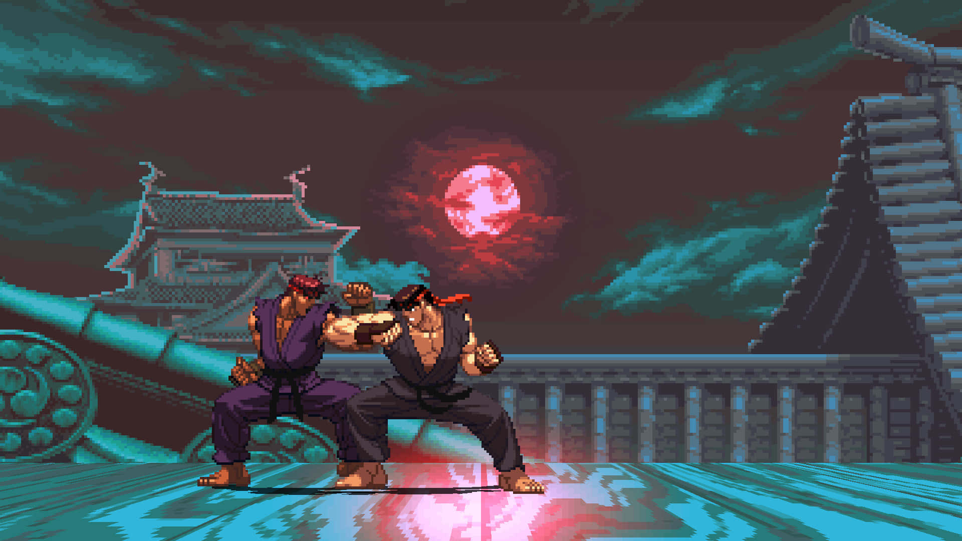 Street Fighter Ryu Mirror Match Wallpaper