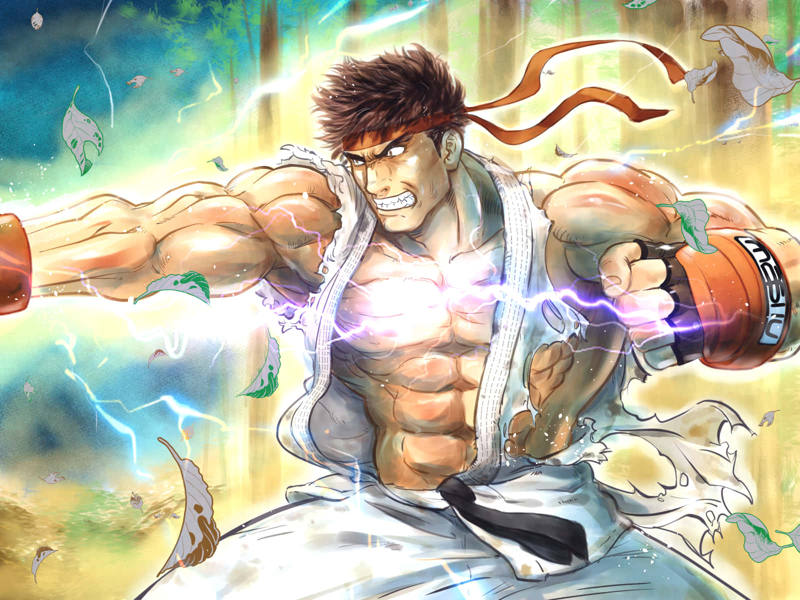 Street Fighter Ryu Power Charge Wallpaper