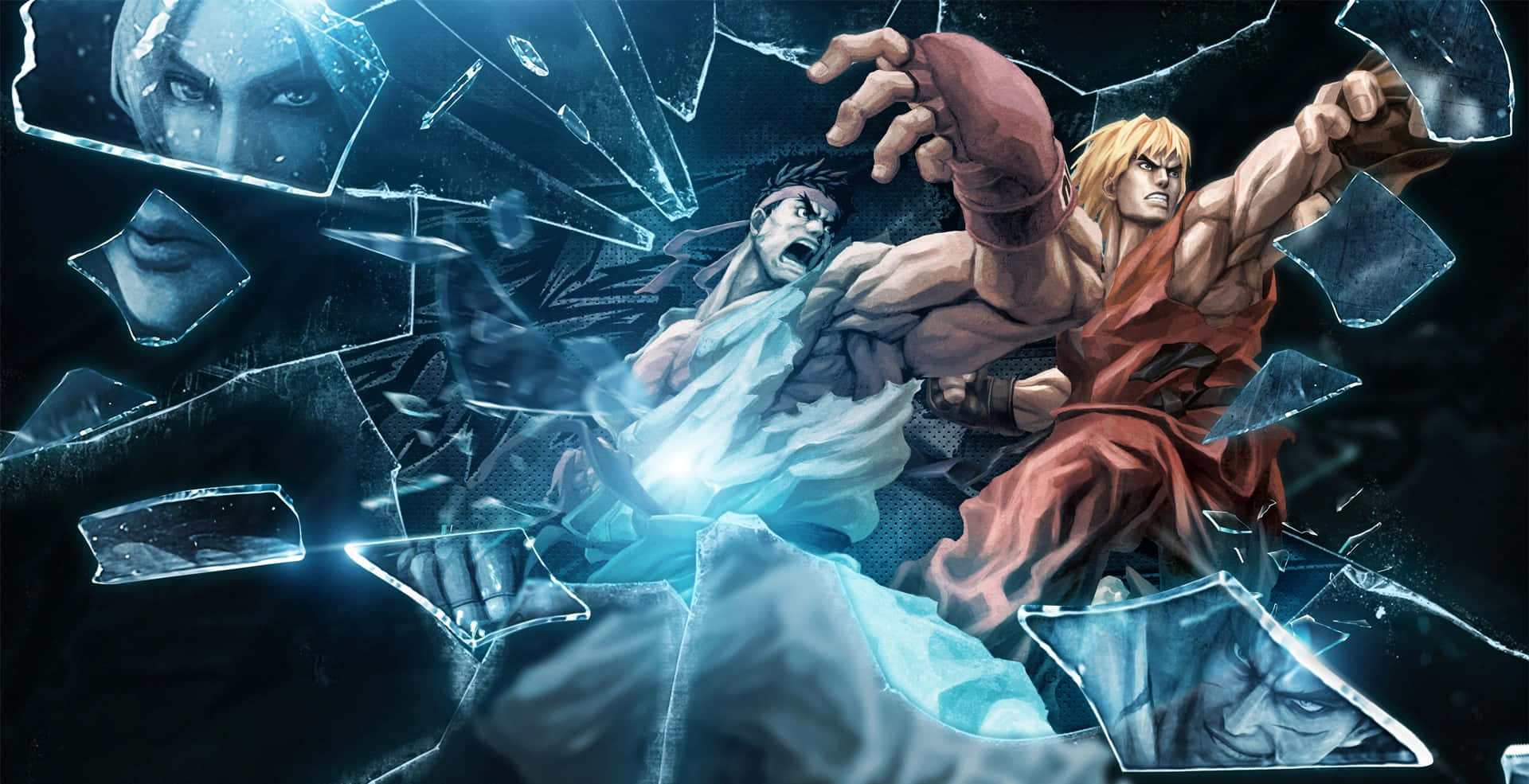 Street Fighter Ryu Versus Ken Wallpaper