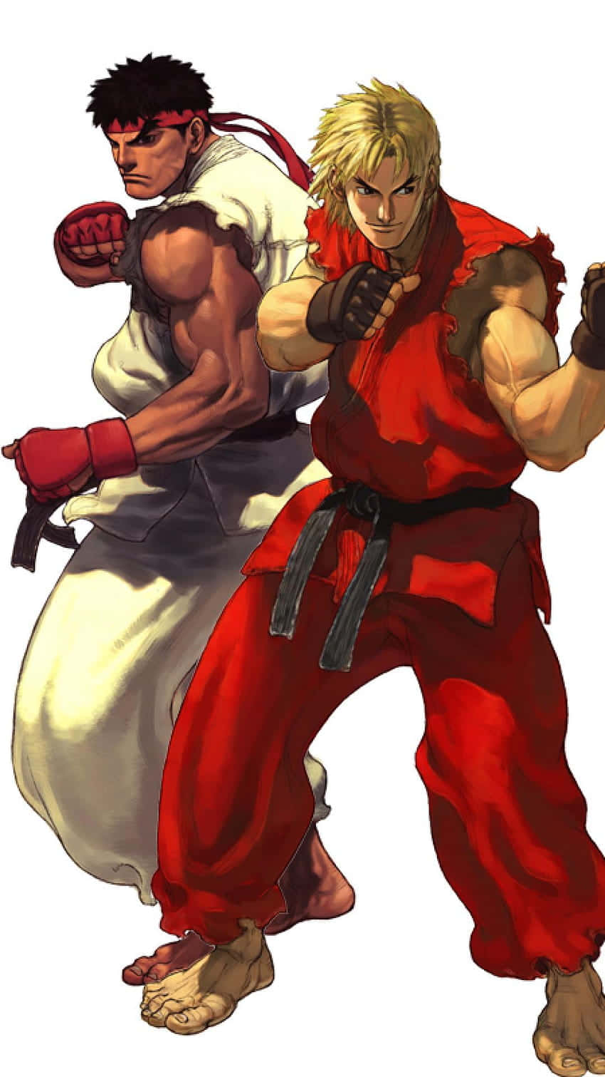 Street Fighter Ryuand Ken Readyfor Battle Wallpaper