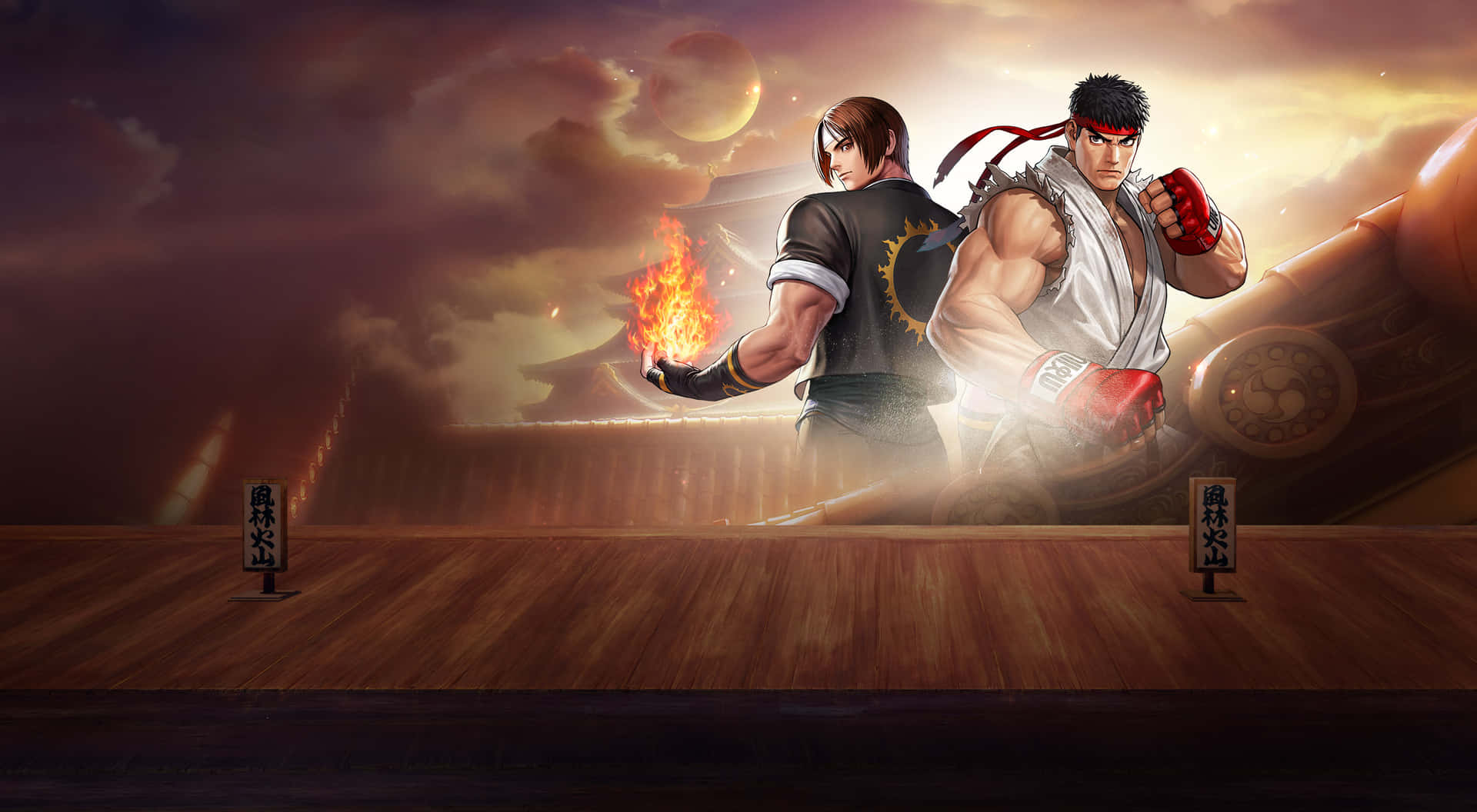 Street Fighter Ryuand Ken Showdown Wallpaper