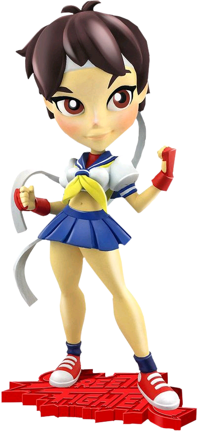 Street Fighter Sakura Character Pose PNG