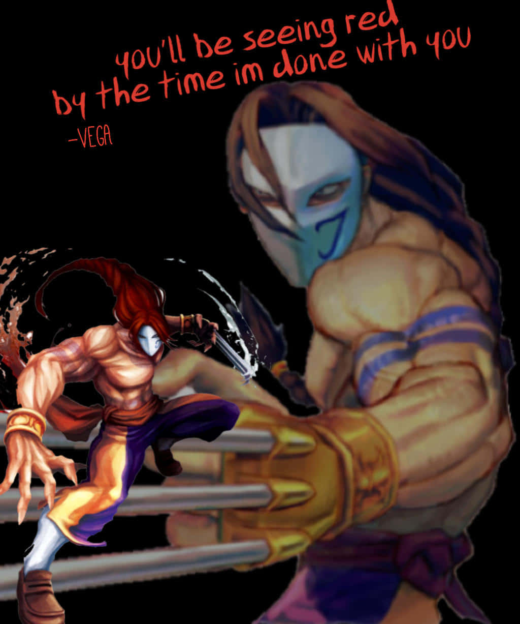 Street Fighter Vega Threatening Pose Wallpaper