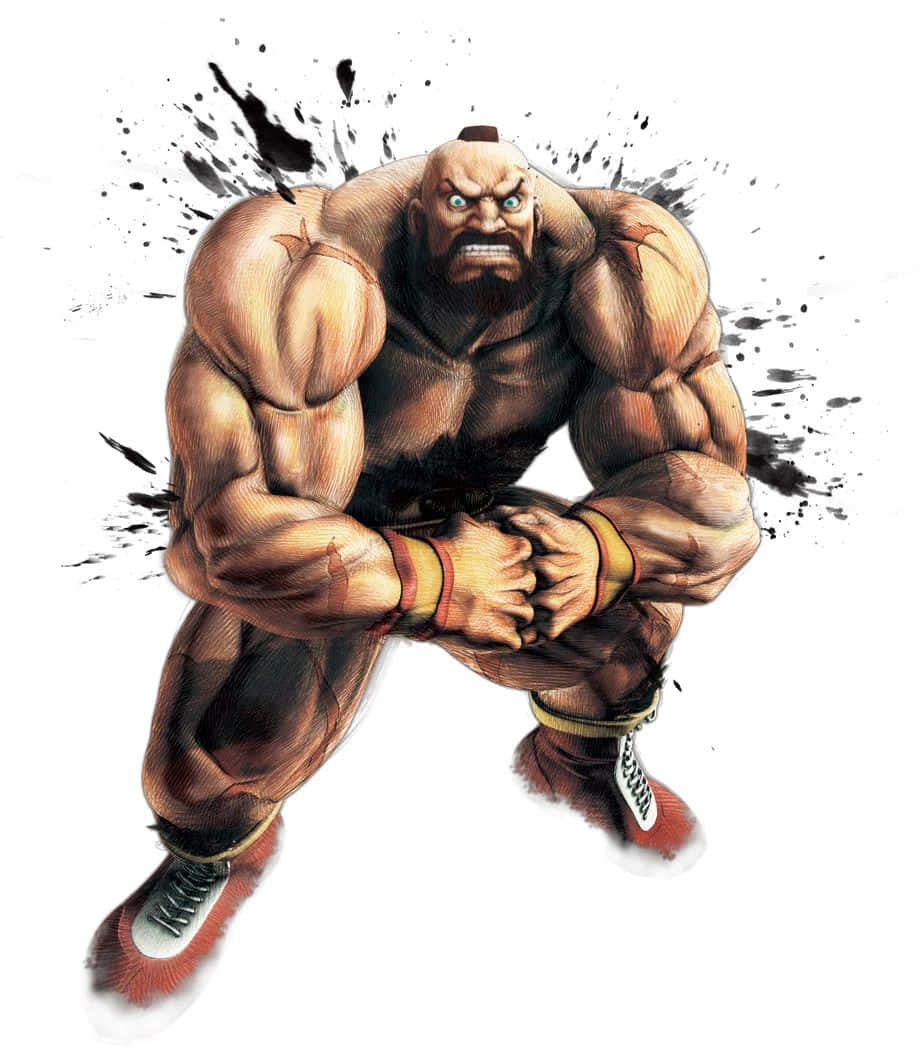 Street Fighter Zangief Crouching Power Wallpaper