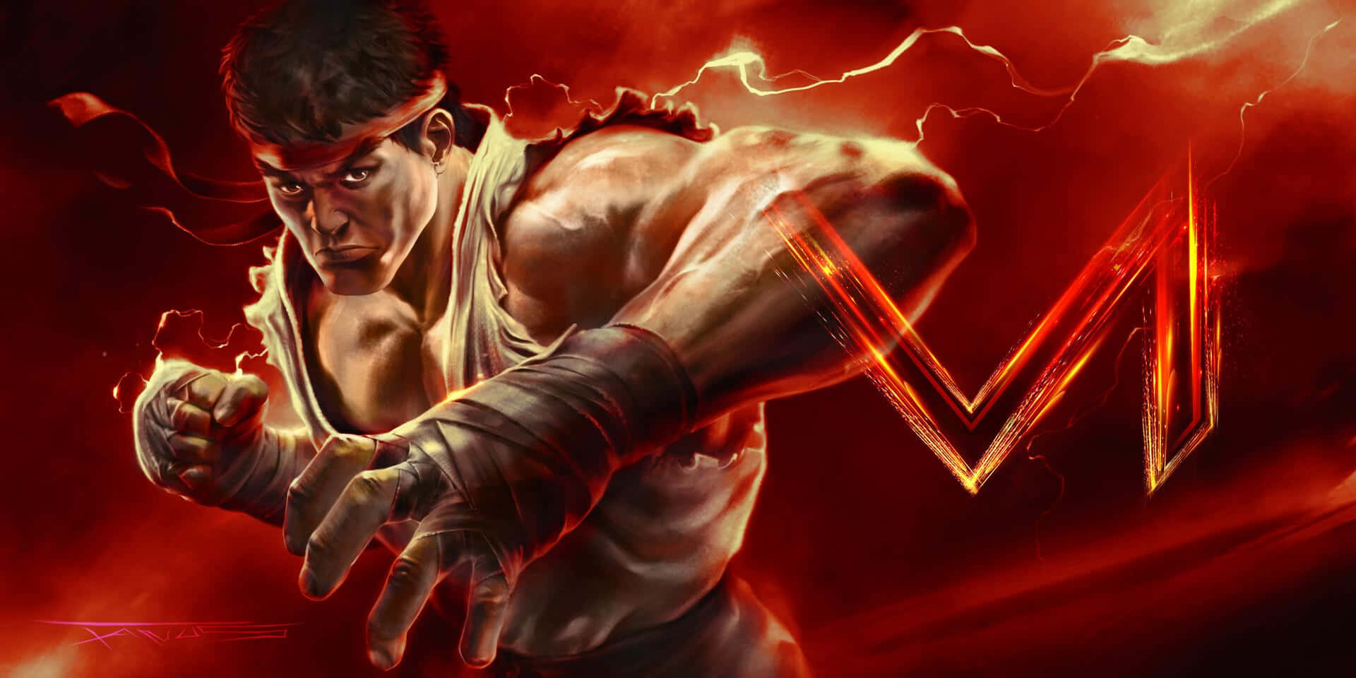 Street Fighter6 Ryu Powerful Stance Wallpaper