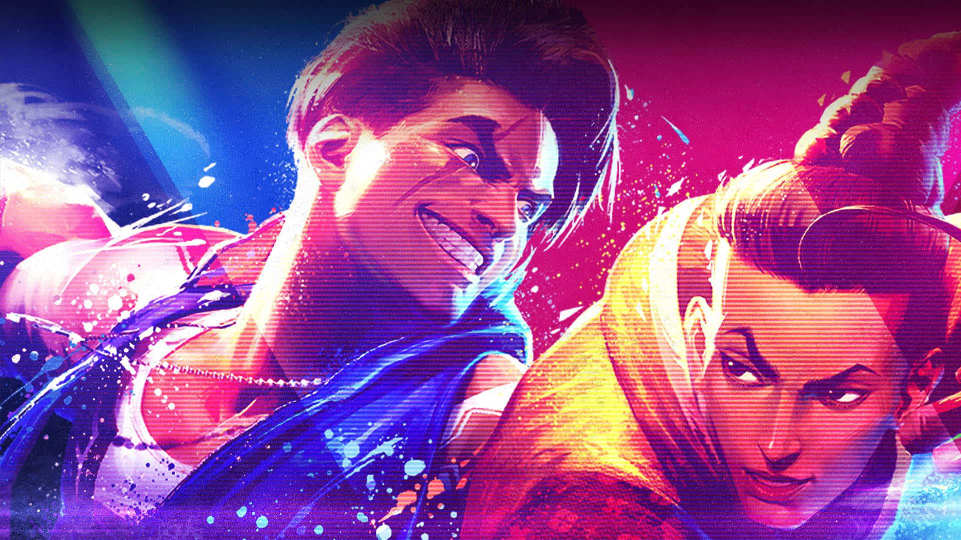 Street Fighter6 Vibrant Duel Artwork Wallpaper