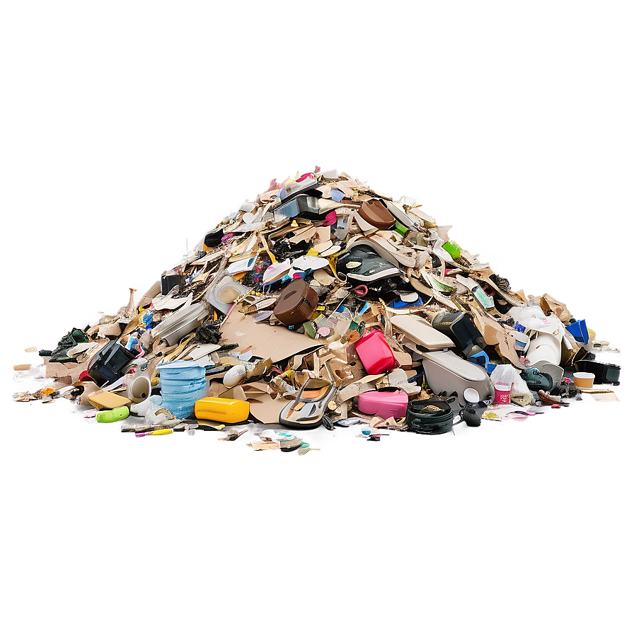 Street Garbage Pile Png 05242024 PNG