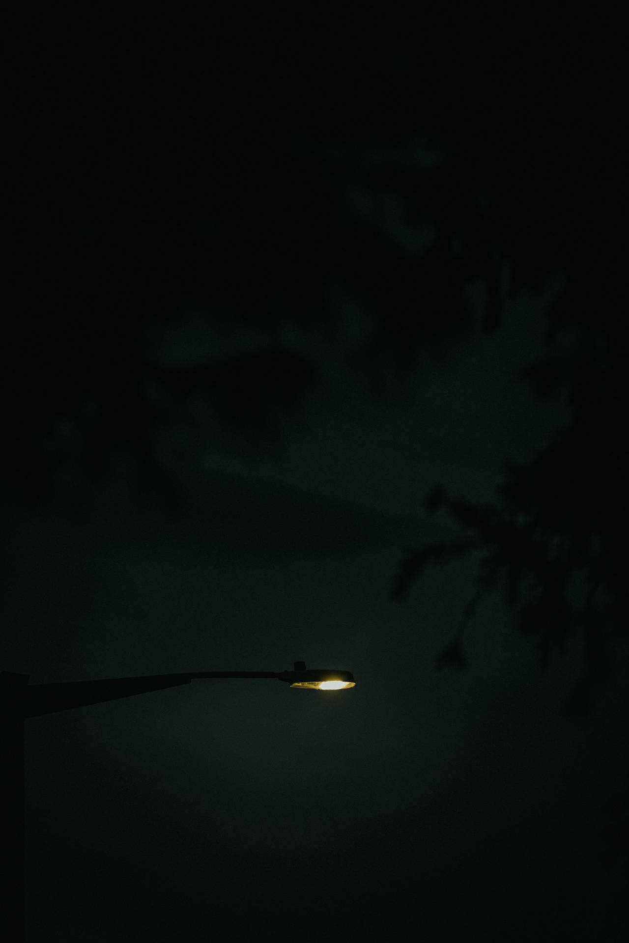Street Light Black Aesthetic Tumblr Iphone Wallpaper