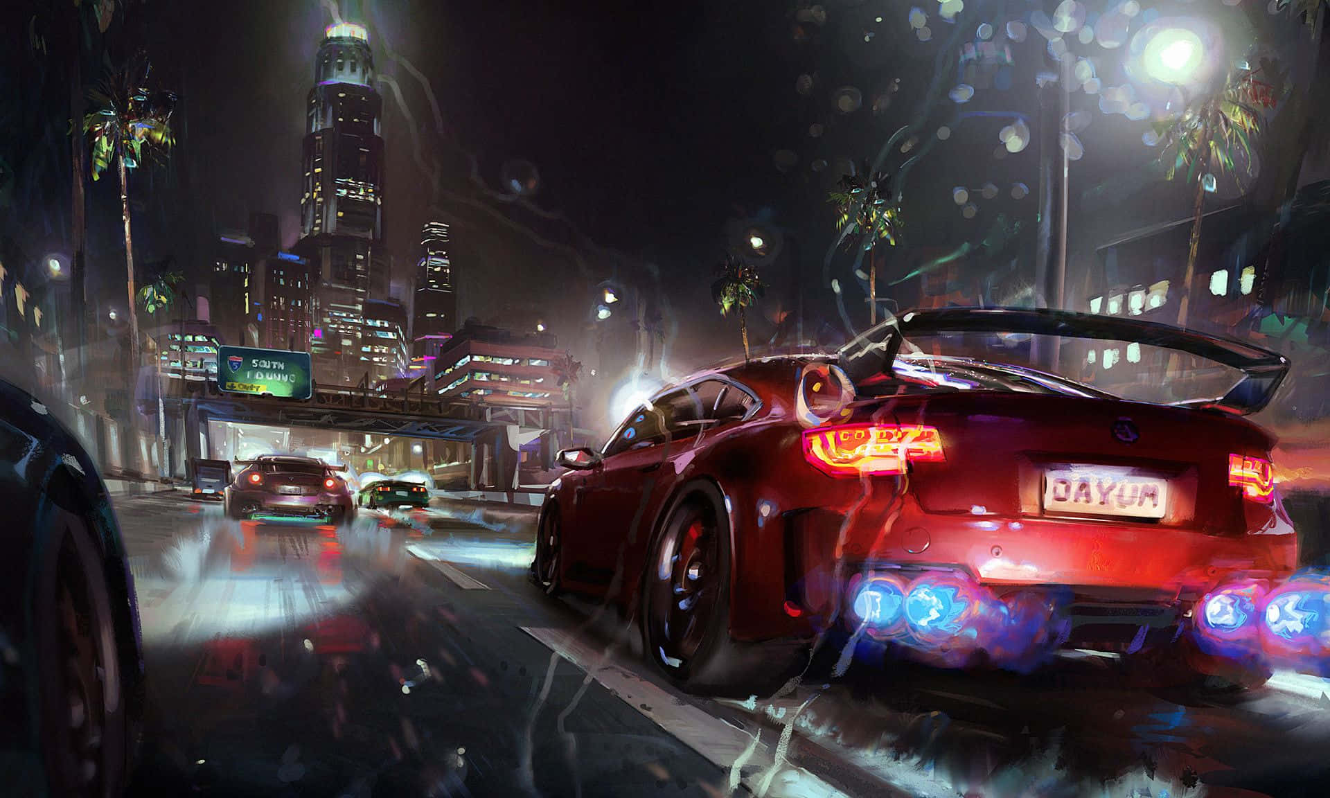 Street Racing at its Finest Wallpaper