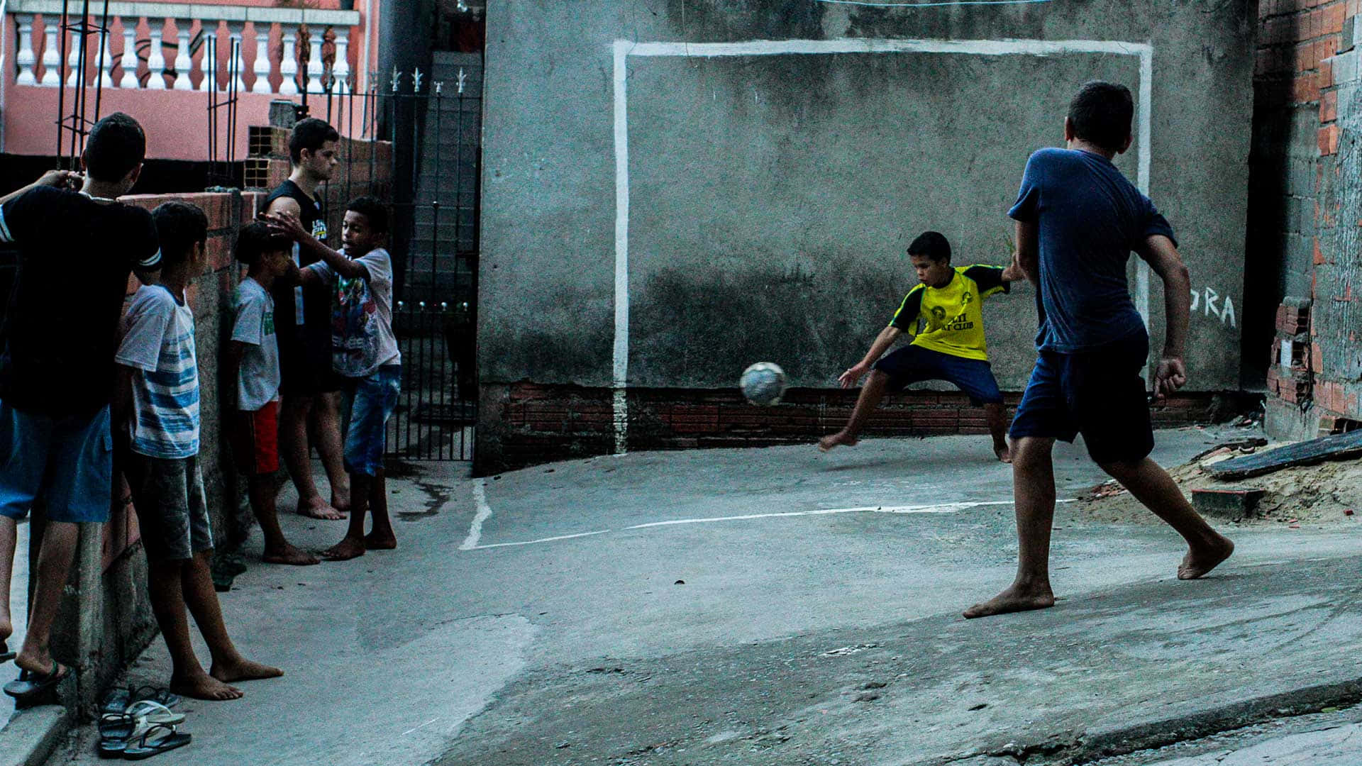 Street Soccer Skills In Action Wallpaper