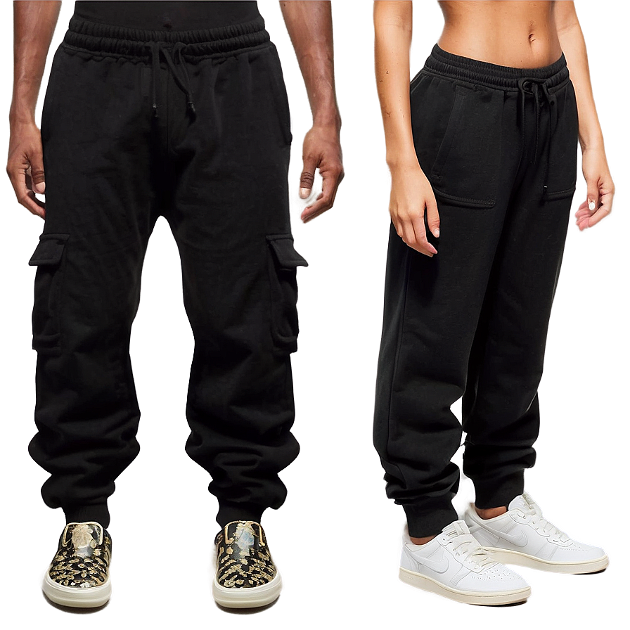 Street Style Black Sweatpants Png Fox24 PNG